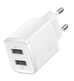 Baseus nabíječka do sítě Compact 2xUSB 10,5W bílá - obrázek 3