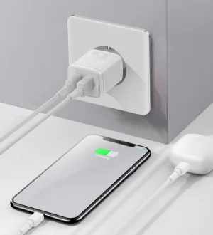 Baseus nabíječka do sítě Compact 2xUSB 10,5W bílá - obrázek 5