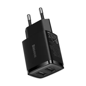 Baseus nabíječka do sítě Compact 2xUSB 10,5W černá - obrázek 2