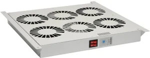 Ventilační jednotka 4 vent.,termostat, do stropu i dna VJ-R4, šedá - obrázek 2