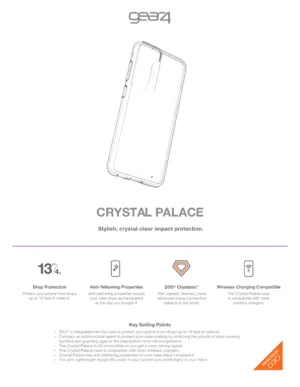 ZAGG GEAR4 D3O Crystal Palace kryt Samsung S21 FE průh - obrázek 3