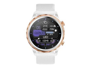 CARNEO Queen HR+ 44mm Rose Gold Sport Band White - obrázek 3