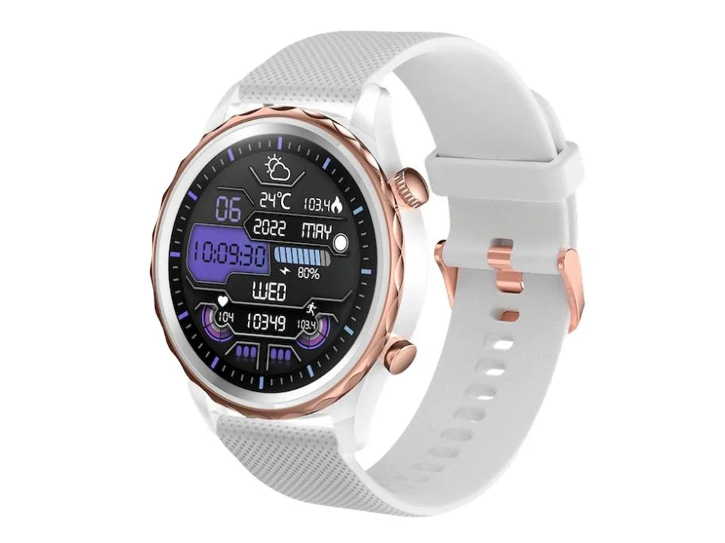 CARNEO Queen HR+ 44mm Rose Gold Sport Band White
