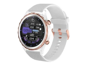 CARNEO Queen HR+ 44mm Rose Gold Sport Band White