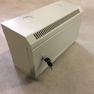 10" rack jednodílný 4U/140 DATACOM Šedý plech.dveře - obrázek 3