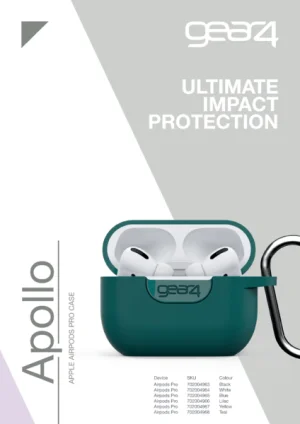 ZAGG GEAR4 D3O Apollo pouzdro Airpods Pro - mod/zel. - obrázek 2