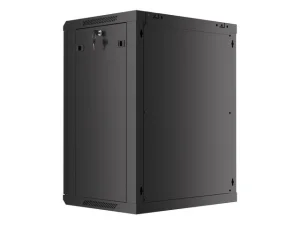 Nástěnný rack 19'' 15U 600X450mm černý flat pack - obrázek 2