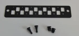 Čelo pro 19" 2U Optickou vanu pro 12xSC port