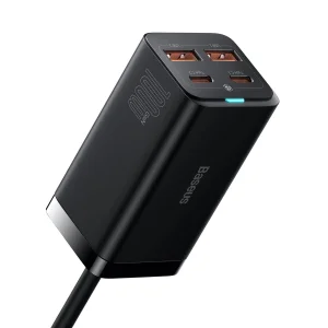 Baseus Rychlonabíječka do sítě GaN3, 2x USB-A, 2x USB-C 100W černá - obrázek 2