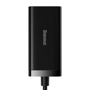Baseus Rychlonabíječka do sítě GaN3, 2x USB-A, 2x USB-C 100W černá - obrázek 3