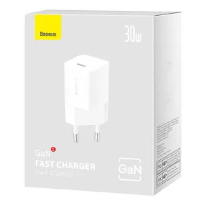 Baseus Rychlonabíječka do sítě GaN5 Mini 30W EU bílá - obrázek 5