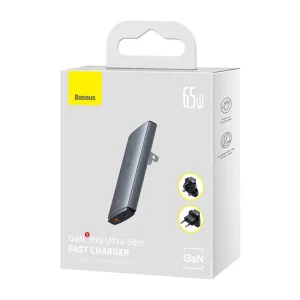 Baseus Nabíječka do sítě GaN5 Pro Ultra Slim USB-C/USB-A 65 W šedá - obrázek 8