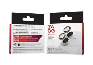 ZAGG Ochranná čočka Premium pro Apple iPhone 17/16/16+ - zlatá třpytka - obrázek 2