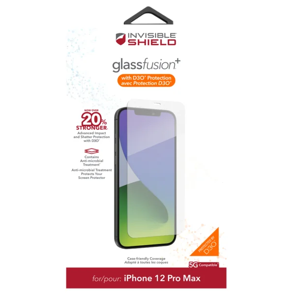 ZAGG Invisible Shield Fusion + D3O hybridní sklo iPhone 12 Pro Max
