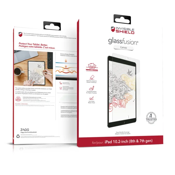 ZAGG Invisible Shield Fusion + Canvas hybridní sklo iPad 10.2 CF