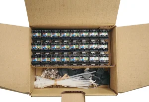 MULTIPACK 24 ks - rychlozařezávací keystone Solarix CAT6 STP SXKJ-6-STP-BK-NA - obrázek 6