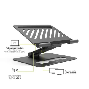 PORT CONNECT dokovací stanice USB-C, 3x4K, černá - obrázek 4