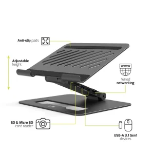 PORT CONNECT dokovací stanice USB-C, 3x4K, černá - obrázek 5