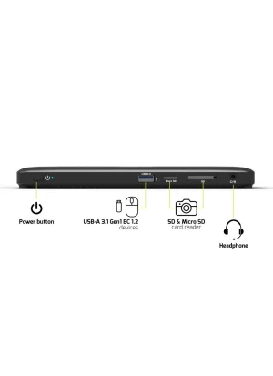 PORT CONNECT Dokovací stanice USB-C 2x4K černá - obrázek 6