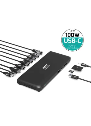 PORT CONNECT Dokovací stanice USB-C 2x4K černá - obrázek 8