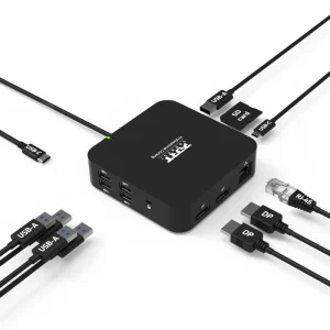 PORT CONNECT USB-C dokovací stanice 10v1, 2x4K, 85W PD - obrázek 2