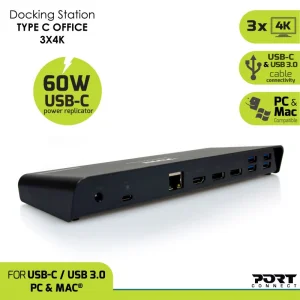 PORT CONNECT Dokovací stanice 11v1, 3x 4K USB-C - obrázek 2