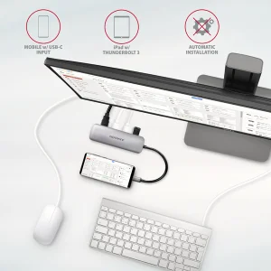 AXAGON HMC-HCR3A USB 3.2 hub, 3x USB-A, HDMI 4K, SD/microSD - obrázek 8