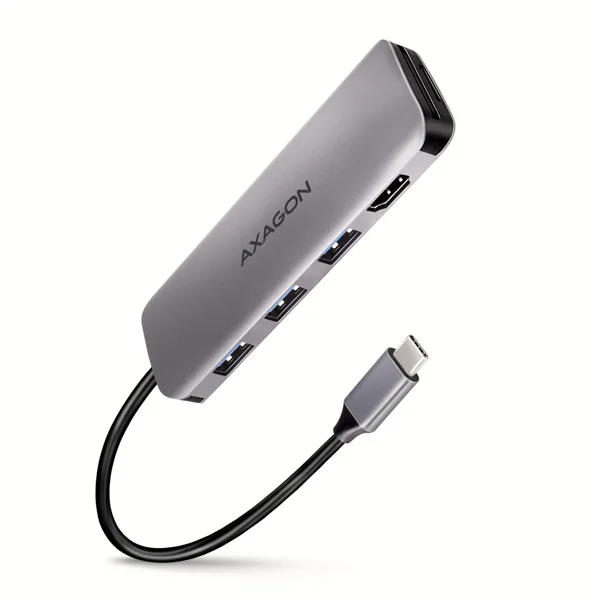 AXAGON HMC-HCR3A USB 3.2 hub, 3x USB-A, HDMI 4K, SD/microSD