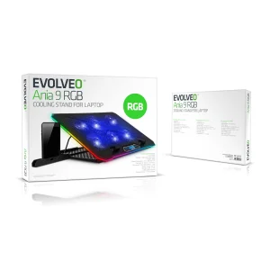 EVOLVEO Ania 9 chladící podložka notebooku 6x ventilátor RGB - obrázek 10