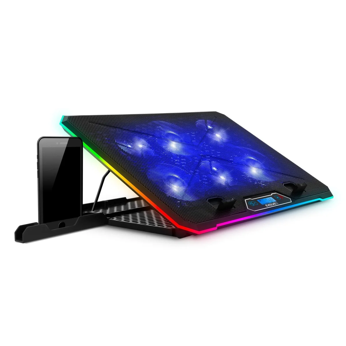 EVOLVEO Ania 9 chladící podložka notebooku 6x ventilátor RGB