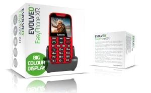 EVOLVEO EasyPhone XR, mobilní telefon pro seniory s nabíjecím stojánkem, červená - obrázek 11