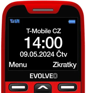 EVOLVEO EasyPhone XR, mobilní telefon pro seniory s nabíjecím stojánkem, červená - obrázek 6