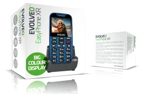 EVOLVEO EasyPhone XR, mobilní telefon pro seniory s nabíjecím stojánkem, modrá - obrázek 9