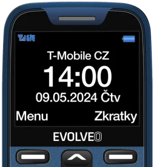 EVOLVEO EasyPhone XR, mobilní telefon pro seniory s nabíjecím stojánkem, modrá - obrázek 3