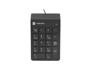 Numerická klávesnice Natec GOBY 2/Drátová USB/Černá