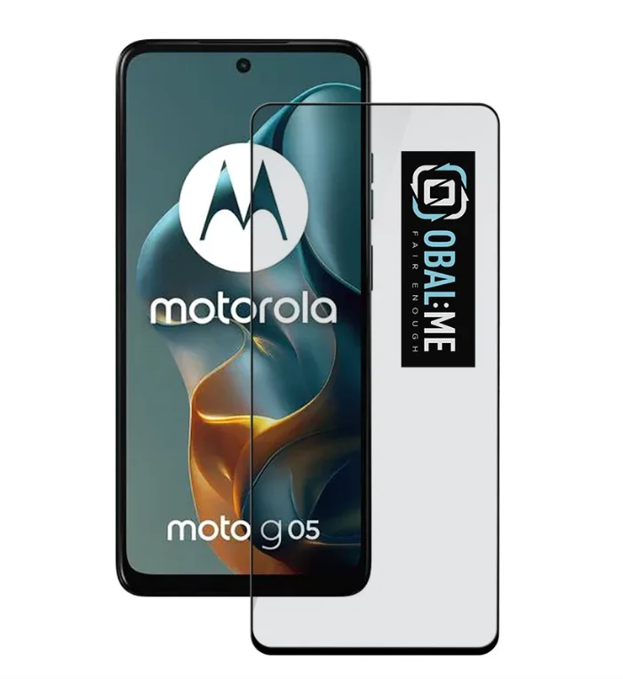 OBAL:ME 5D Tvrzené Sklo pro Motorola G05/E15 Black