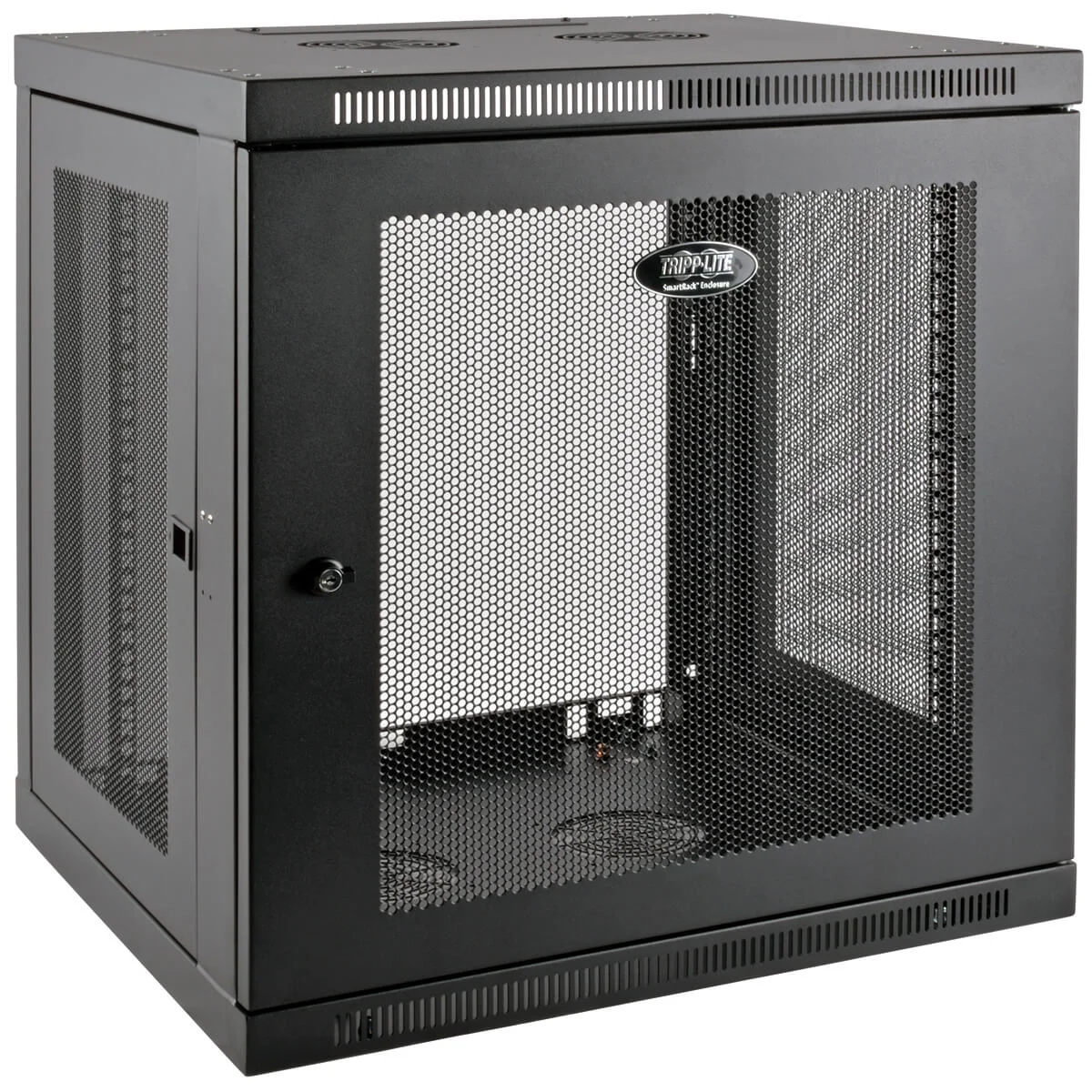 Skříň SmartRack 12U, Mini Rack, Š=600mm, Hl=550mm, hloubka pro přepínače, montáž na stěnu