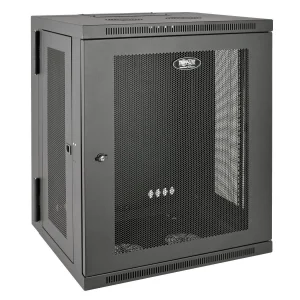 Skříň SmartRack 15U, Š=600mm, Hl=550mm, hloubka pro přepínače, montáž na stěnu