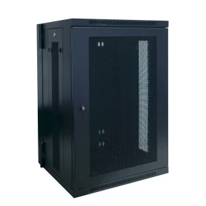 Skříň SmartRack 18U, Š=600mm, Hl=550mm, hloubka pro přepínače, montáž na stěnu