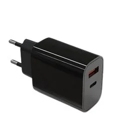 TB Touch  USB-C + USB-A černá nabíječka