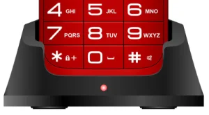 EVOLVEO EasyPhone XO, mobilní telefon pro seniory s nabíjecím stojánkem (červená barva) - obrázek 10
