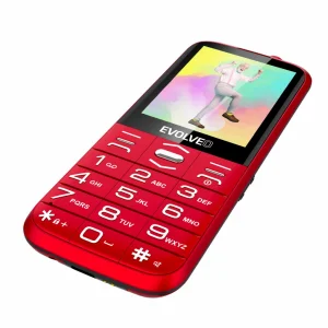 EVOLVEO EasyPhone XO, mobilní telefon pro seniory s nabíjecím stojánkem (červená barva) - obrázek 2