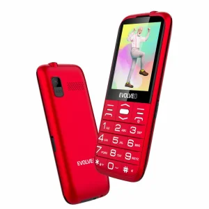 EVOLVEO EasyPhone XO, mobilní telefon pro seniory s nabíjecím stojánkem (červená barva) - obrázek 4