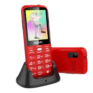 EVOLVEO EasyPhone XO, mobilní telefon pro seniory s nabíjecím stojánkem (červená barva) - obrázek 5