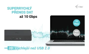 i-tec Dokovací stanice Dual 4K USB 3.0/USB-C/Thunderbolt 3 - obrázek 10