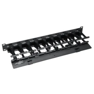 Kabelový manažer horizontální SmartRack 1U, hřeben pro rozdělení kabelů - obrázek 2