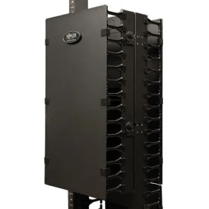 Kabelový manažer vertikální SmartRack 12 (30.48cm), kabelový kanál s výřezy pro kabely a krytem - obrázek 5