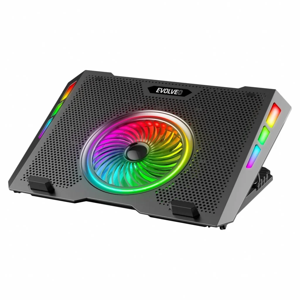 EVOLVEO Ania 16 chladicí podložka, 5 ventilátorů, RGB