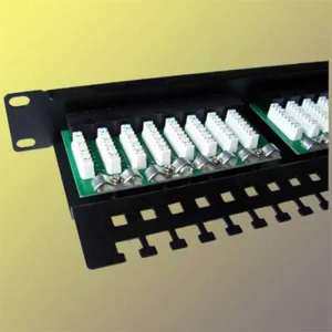 DATACOM Patch panel 24x RJ-45,Cat5e UTP, 19" s vyvázáním, horní zářez - obrázek 2