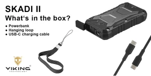 Outdoorová powerbanka Viking SKADI II/Output:1xUSB-C,2xUSB-A/Wireless charge 15W max/20000mAh - obrázek 2